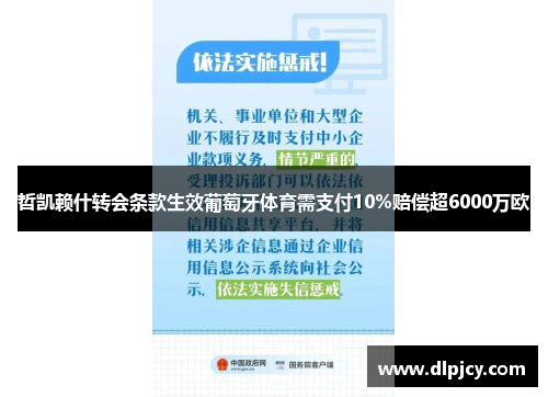 哲凯赖什转会条款生效葡萄牙体育需支付10%赔偿超6000万欧